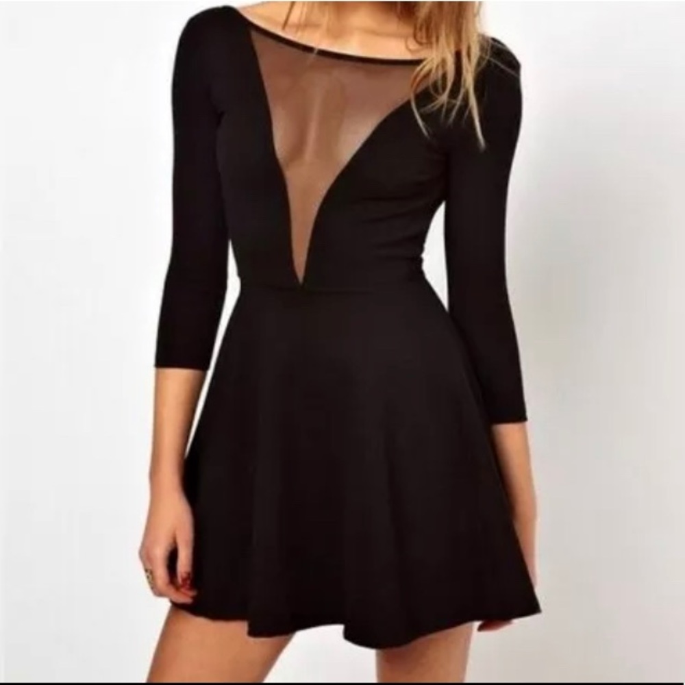 American Apparel-Ponte Gloria Skater Dress